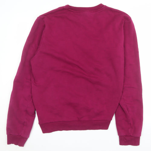 Adidas Men's Purple Logo Crew Neck Sweatshirt Size L Regular Fit