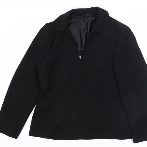 BHS Women’s Black Size 14 Regular Fit Lined Suit Jacket