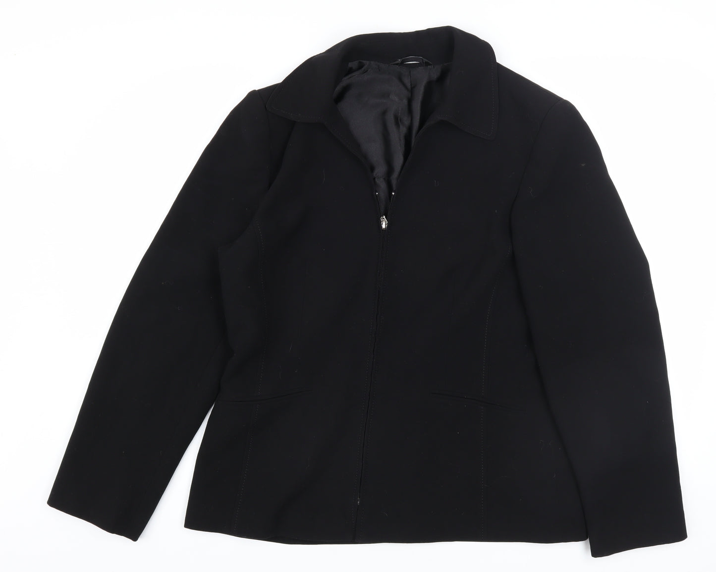 BHS Women’s Black Size 14 Regular Fit Lined Suit Jacket