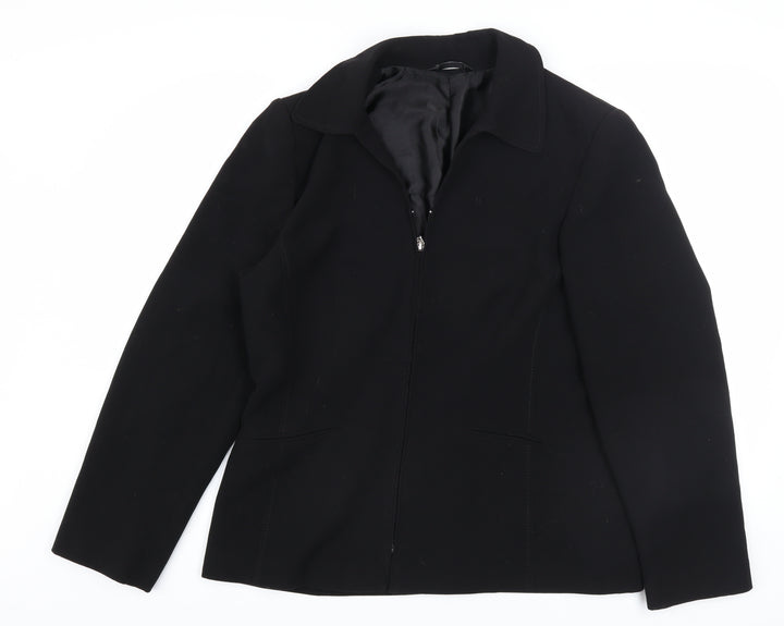 BHS Women’s Black Size 14 Regular Fit Lined Suit Jacket