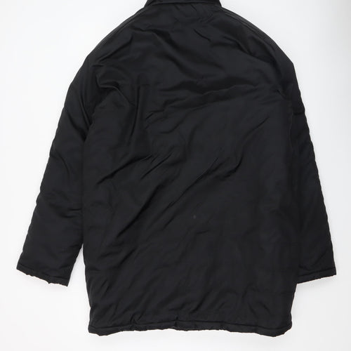Adidas Mens Black Insulated Puffer Jacket Size M Football Style