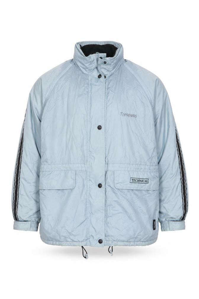 Front view of Trespass Men’s Blue Breathable Waterproof Parka Jacket L