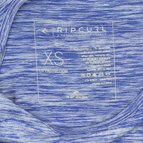 Rip Curl Womens Blue XS Slim Fit UV Protection Active T-Shirt