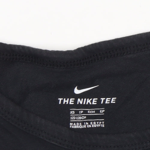 Nike Boys Black Tank Top 7-8 Years Sleeveless Sports Graphic Tee