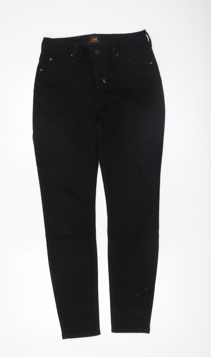 Lee Women’s Black High Rise Skinny Jeans Size 12 Scarlett High