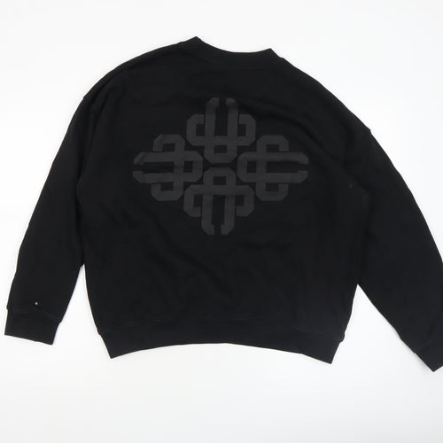 Couture Women's Black UK 8 Crew Neck Pullover Sweatshirt