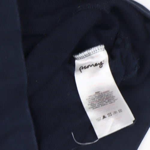Money Navy Blue Women's Small Crew Neck Pullover Sweatshirt