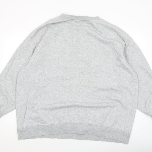 H&M Men’s Grey Paris Logo Pullover Sweatshirt XL Regular Fit