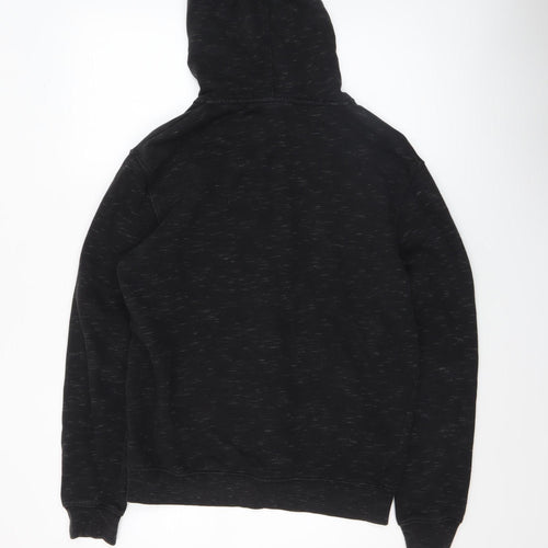 Zara Men’s Black M Full Zip Hoodie Sweatshirt Regular Fit