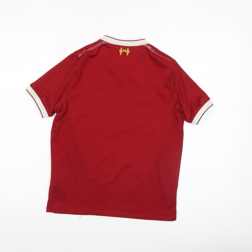 New Balance Boys Red Football Jersey Short Sleeve Athletic T-Shirt Size M
