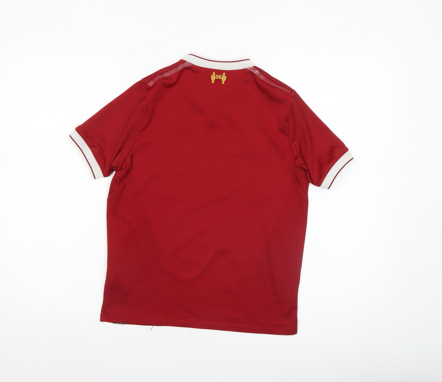New Balance Boys Red Football Jersey Short Sleeve Athletic T-Shirt Size M