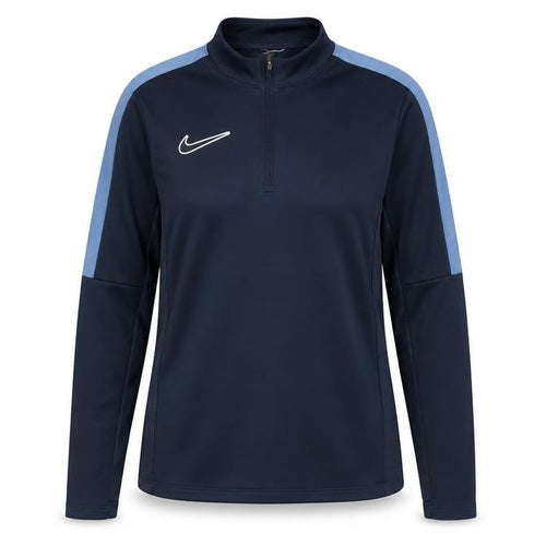 Nike Women's Blue Long Sleeve 1/4 Zip Athletic T-Shirt Size M