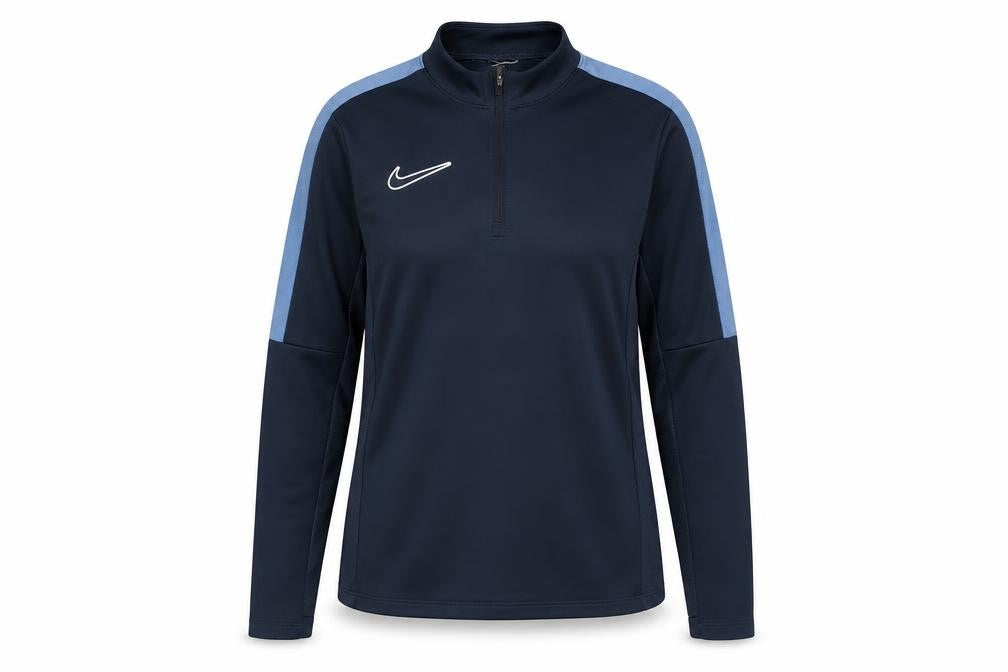 Nike Women's Blue Long Sleeve 1/4 Zip Athletic T-Shirt Size M