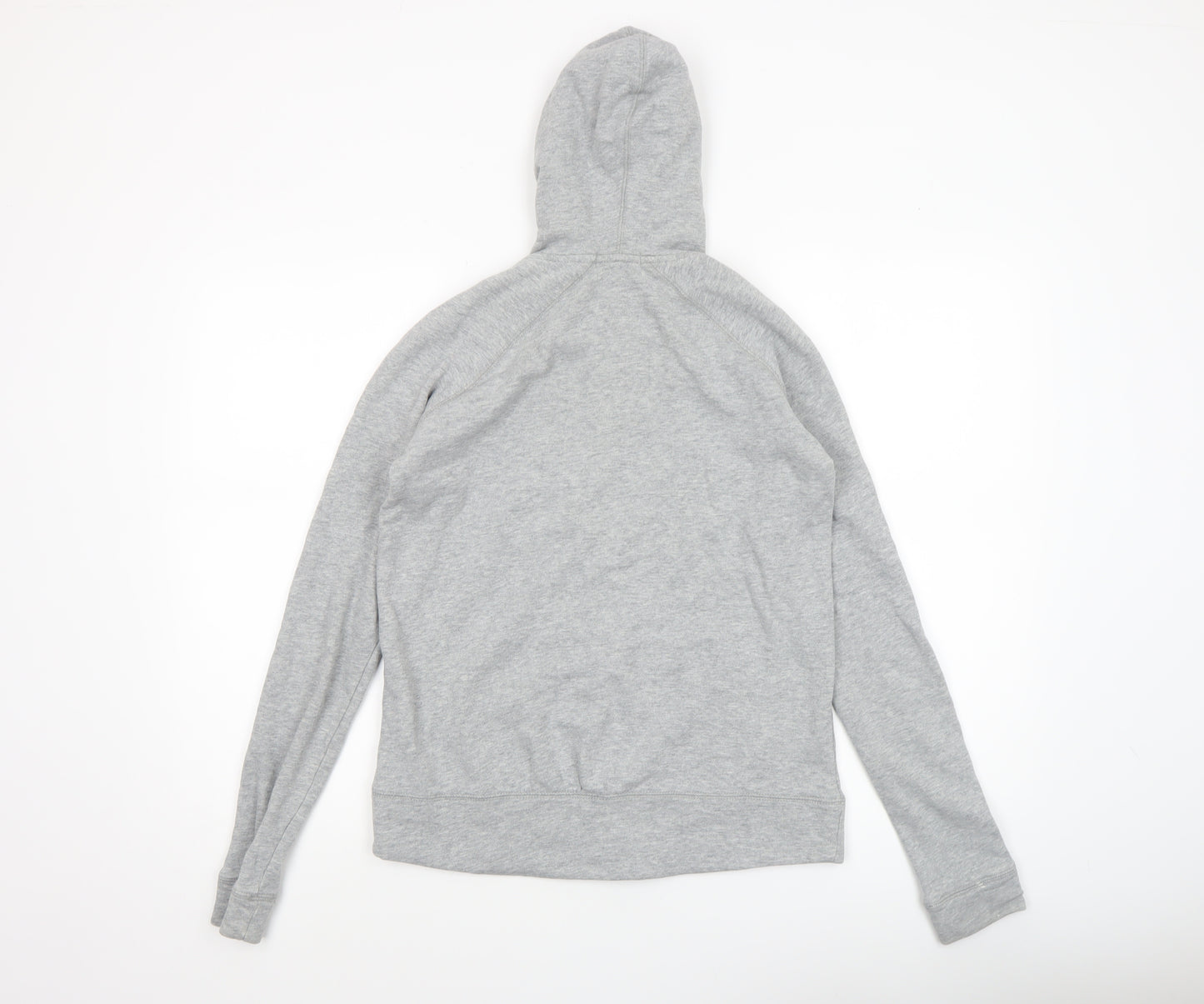 Hush Unisex Grey Full Zip Hoodie XS Lightweight Cotton Blend
