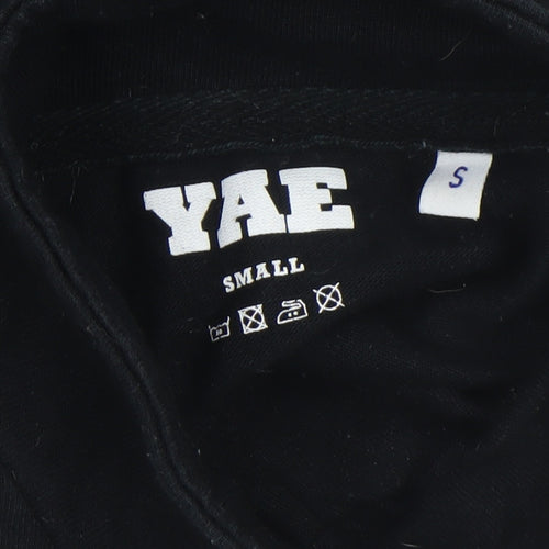 YAE Men’s Black & Grey 1/2 Zip Pullover Sweatshirt Small
