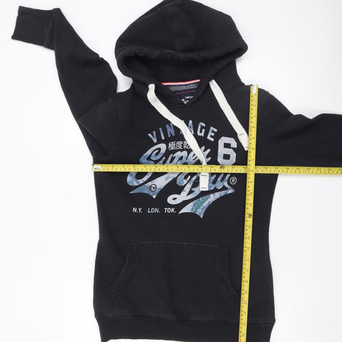 Superdry Women's Black Premium Entry Hood Small Pullover Hoodie