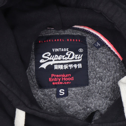 Superdry Women's Black Premium Entry Hood Small Pullover Hoodie