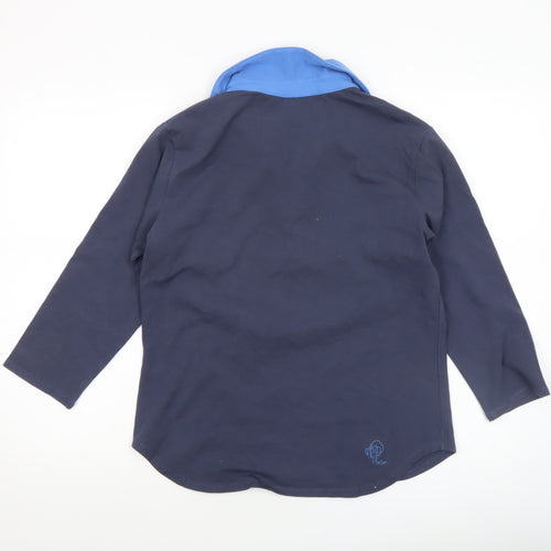 Patagonia Women’s Blue 3/4 Sleeve Cotton Collared Polo Shirt Size L