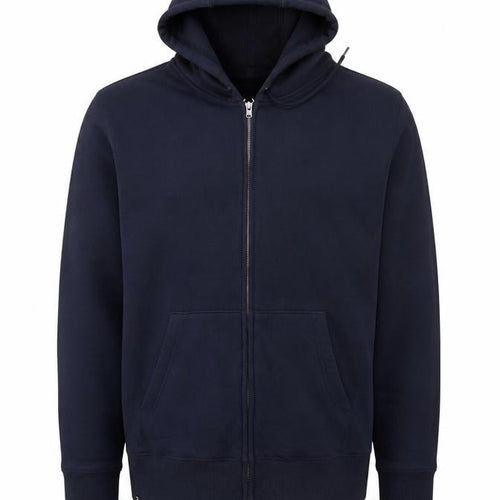 Decathlon Men's Navy Full Zip Hoodie Size S Cotton Blend
