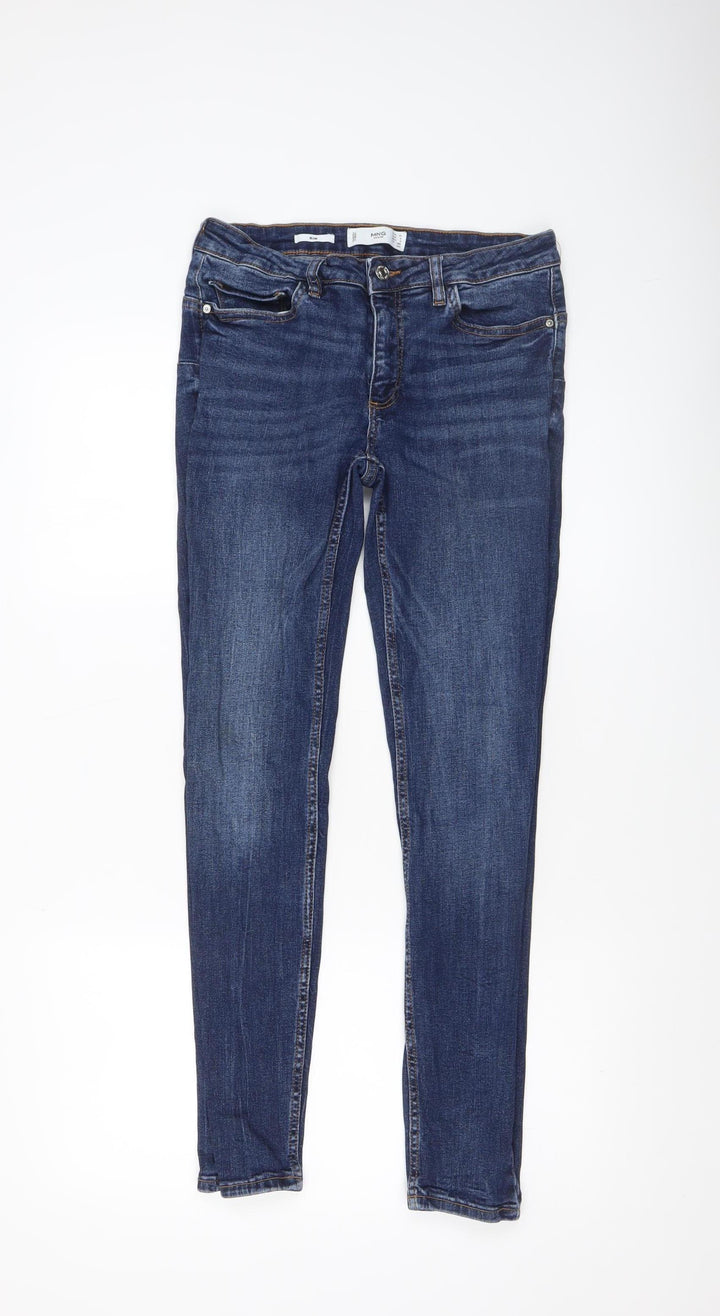 MNG Women’s Blue Skinny Jeans Size 10 Slim Fit Denim