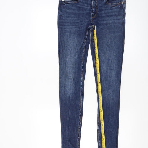 MNG Women’s Blue Skinny Jeans Size 10 Slim Fit Denim