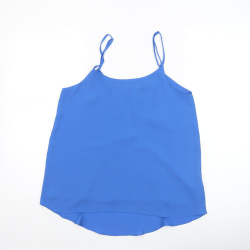 Oasis Women Blue Size 10 Camisole Tank Top Polyester Sleeveless