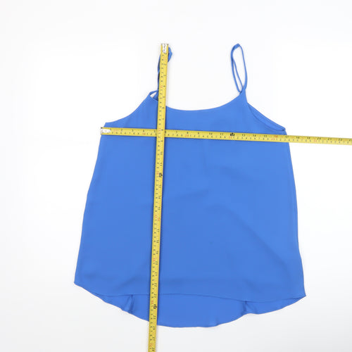 Oasis Women Blue Size 10 Camisole Tank Top Polyester Sleeveless