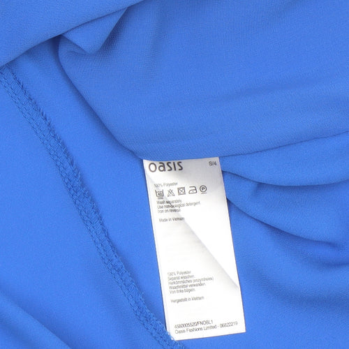 Oasis Women Blue Size 10 Camisole Tank Top Polyester Sleeveless