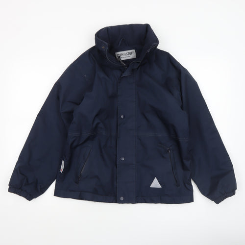 Result Boys Blue Waterproof Hooded Rain Jacket 11-12 Years XL