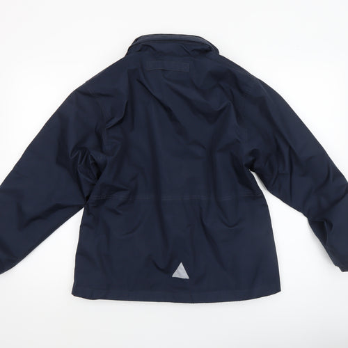 Result Boys Blue Waterproof Hooded Rain Jacket 11-12 Years XL