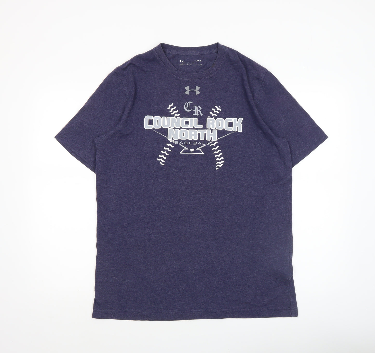 Under Armour Men's Blue Medium Sports Baseball Graphic T-Shirt