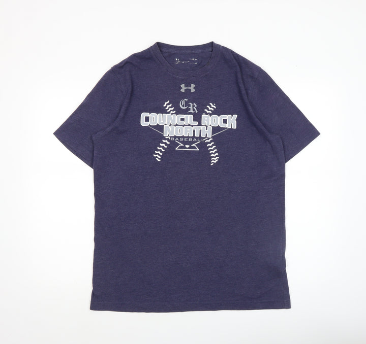 Under Armour Men's Blue Medium Sports Baseball Graphic T-Shirt