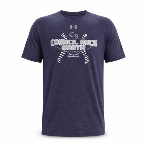 Under Armour Men's Blue Medium Sports Baseball Graphic T-Shirt