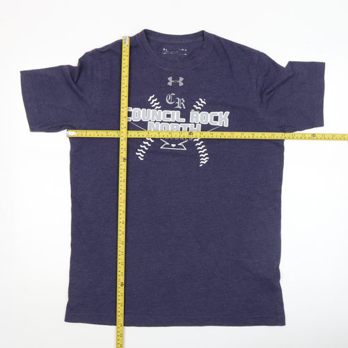 Under Armour Men's Blue Medium Sports Baseball Graphic T-Shirt