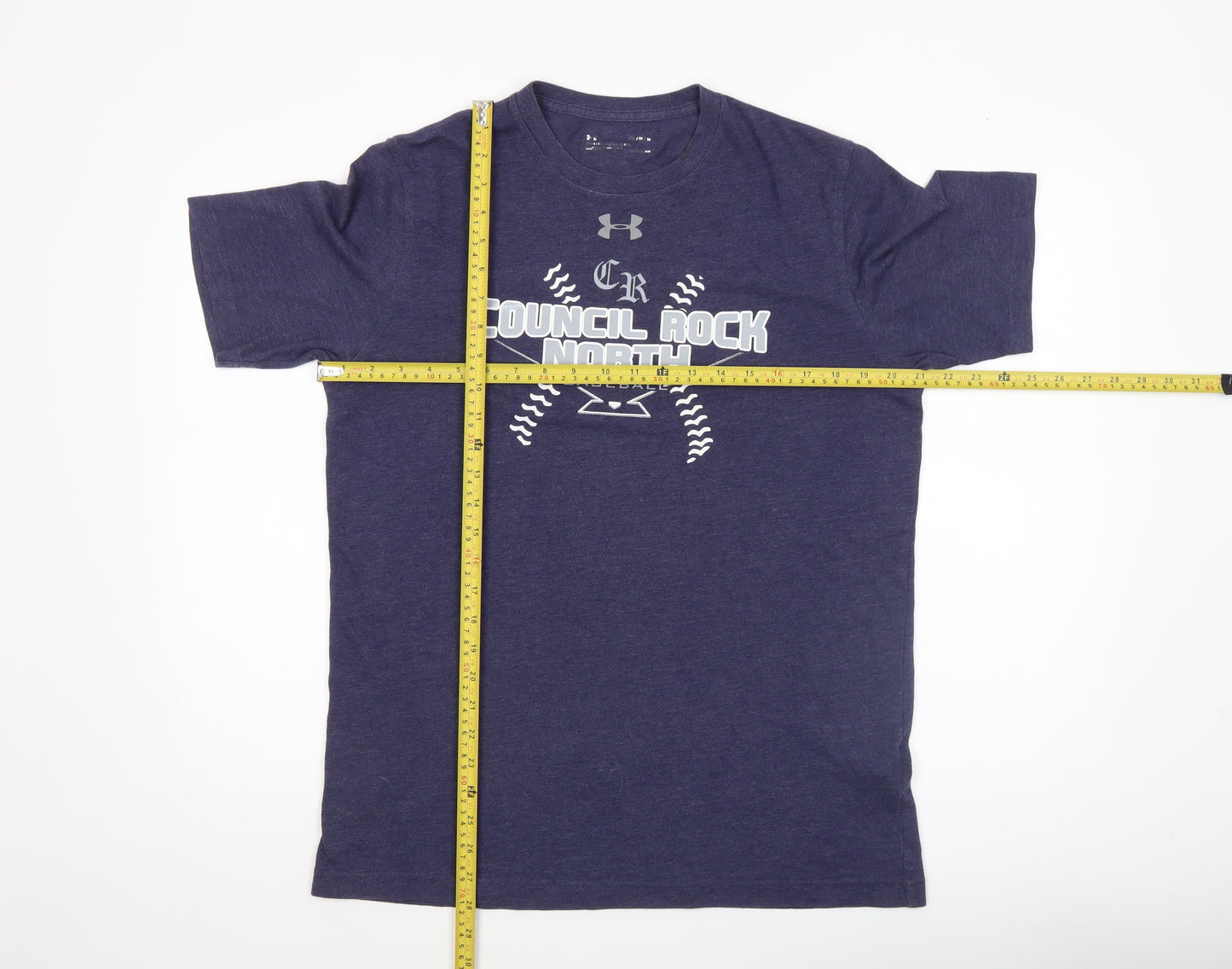 Under Armour Men's Blue Medium Sports Baseball Graphic T-Shirt