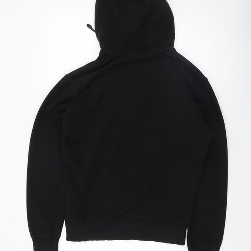 Voi Jeans Men's Black Henley Hoodie Sweatshirt Size S