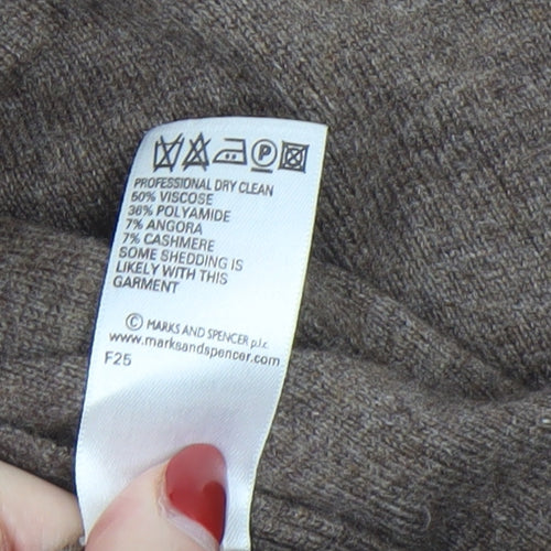 Marks and Spencer Women’s Brown Wrap Knit Cardigan Size 8-10