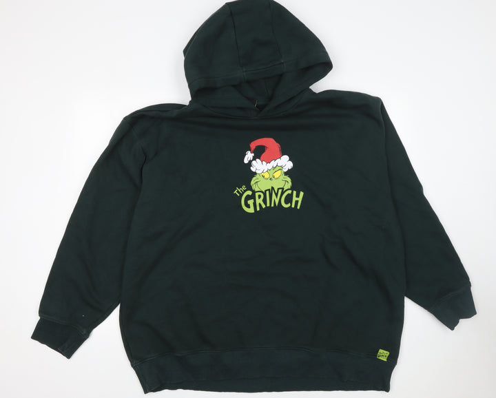 The Grinch Men’s Green 3XL Pullover Hoodie Christmas Graphic Sweatshirt