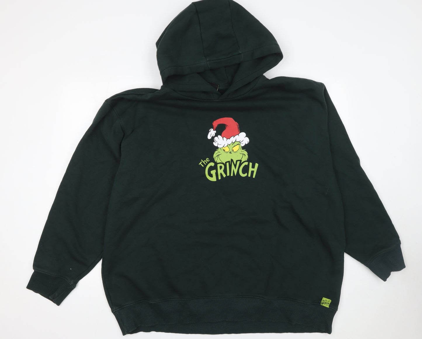 The Grinch Men’s Green 3XL Pullover Hoodie Christmas Graphic Sweatshirt