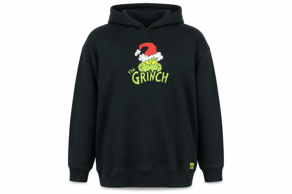 The Grinch Men’s Green 3XL Pullover Hoodie Christmas Graphic Sweatshirt