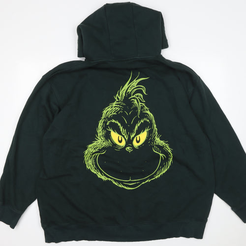 The Grinch Men’s Green 3XL Pullover Hoodie Christmas Graphic Sweatshirt