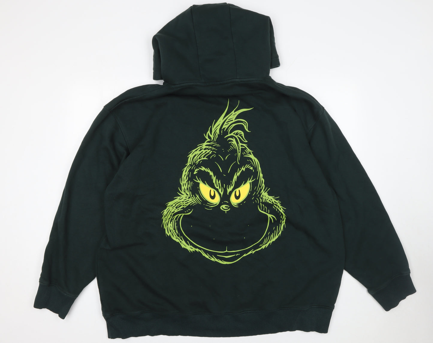 The Grinch Men’s Green 3XL Pullover Hoodie Christmas Graphic Sweatshirt