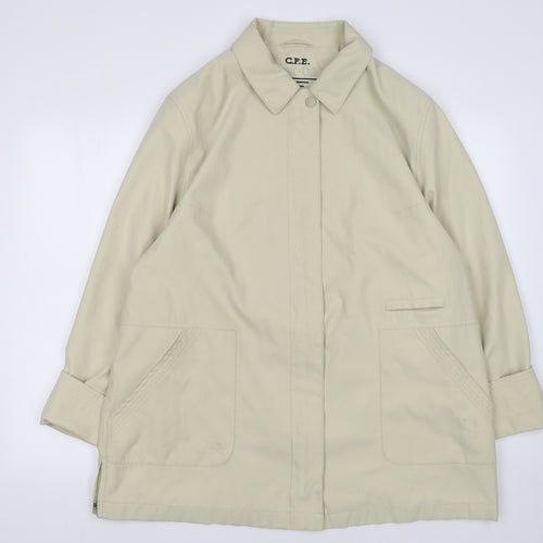 C.F.E. Classic Club Beige Women's Size 18 Mid-Length Coat