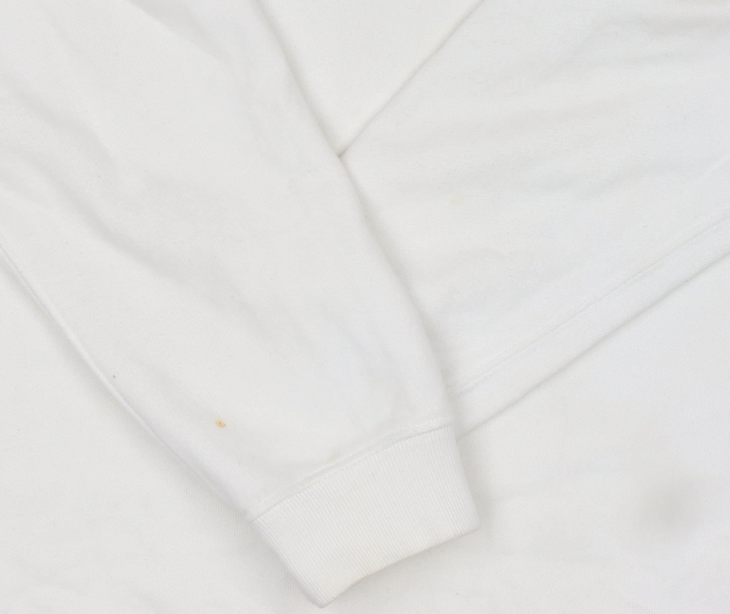 GAP Men’s White Long Sleeve Polo Shirt Size S Classic Cotton