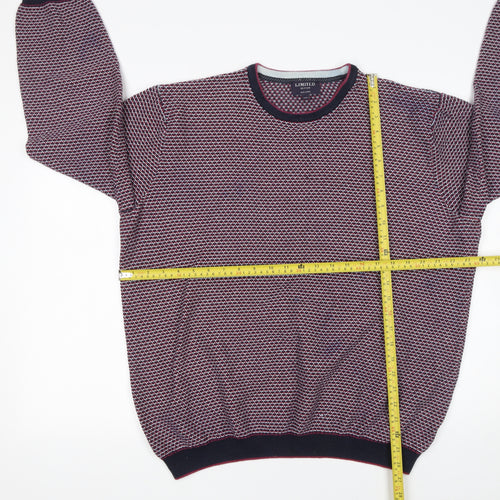 Marks and Spencer Men's Multicoloured 2XL Cotton Pullover Jumper