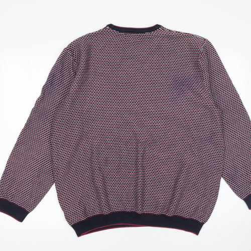 Marks and Spencer Men's Multicoloured 2XL Cotton Pullover Jumper