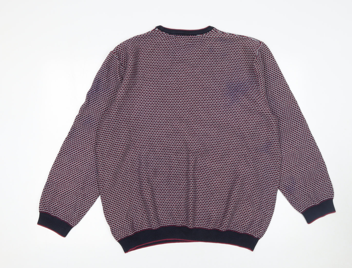 Marks and Spencer Men's Multicoloured 2XL Cotton Pullover Jumper