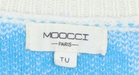 MOOCCI Paris Women’s Multicoloured Heart Knit Jumper One Size