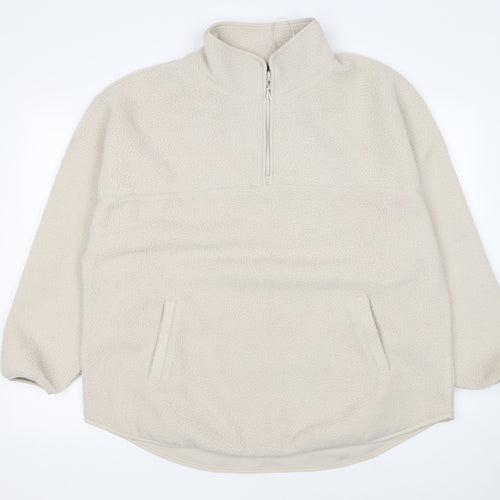 Dunnes Stores Womens Beige Fleece Pullover Sweatshirt Large
