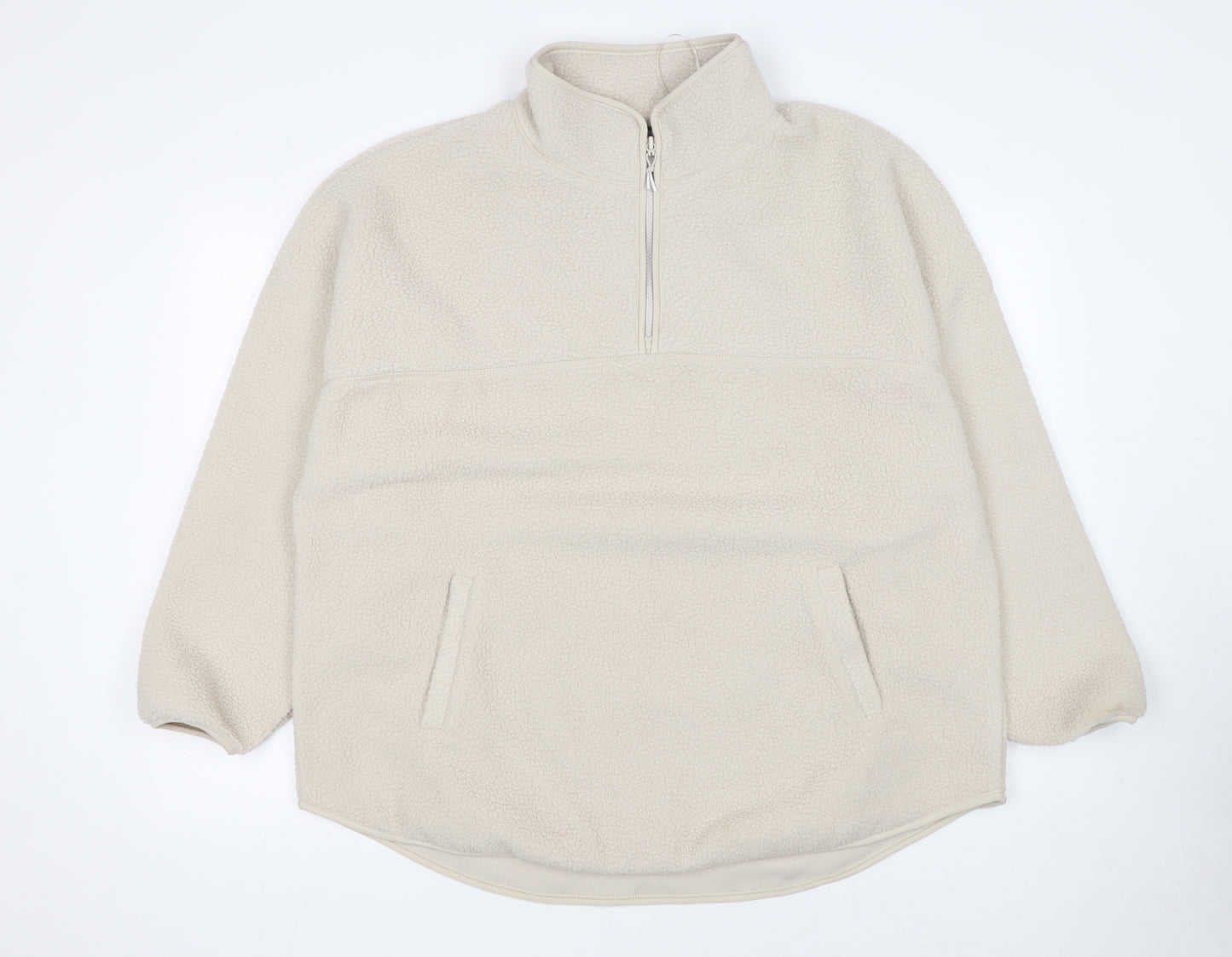 Dunnes Stores Womens Beige Fleece Pullover Sweatshirt Large